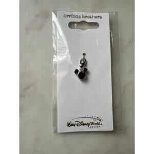 Iconic Minnie Mouse Amethyst Purple Birthstone Charm Accessory Lobster Clasp